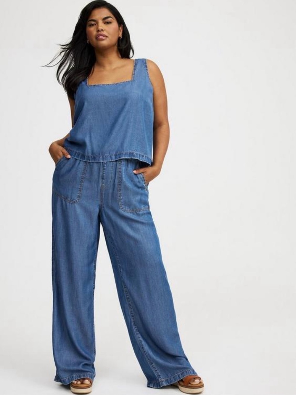 Lightweight Denim Set - Blue